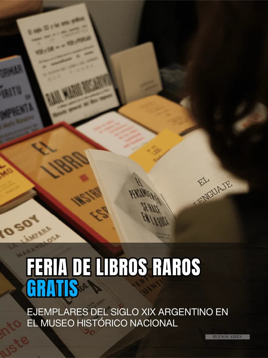 Libros raros del siglo XIX argentino se exhiben en el Museo Histórico Nacional con entrada gratuita